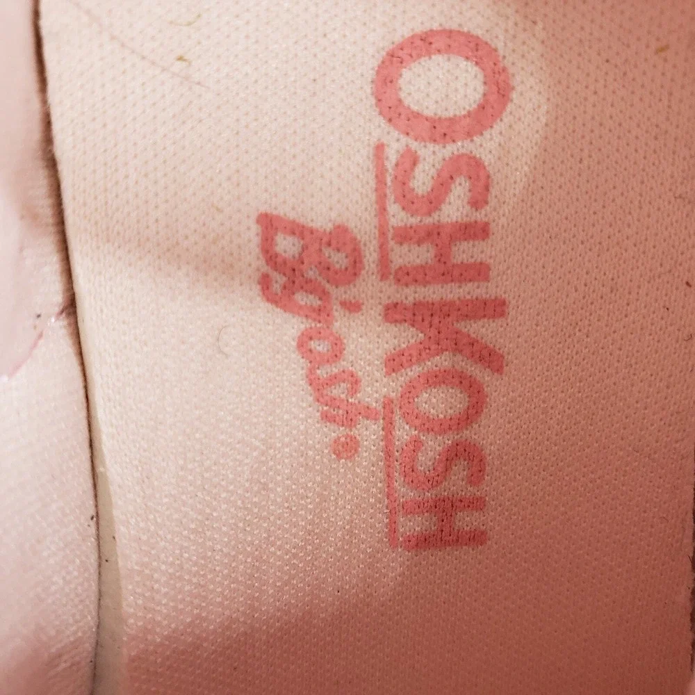 OshKosh B'gosh Pink Floral Canvas Sneakers Toddler Girls Size 5 Shoes‎